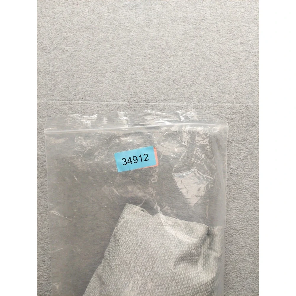 Champion Men Athletic Top L Gray Logo 1/4 Zip Mock Neck Performance Pullover